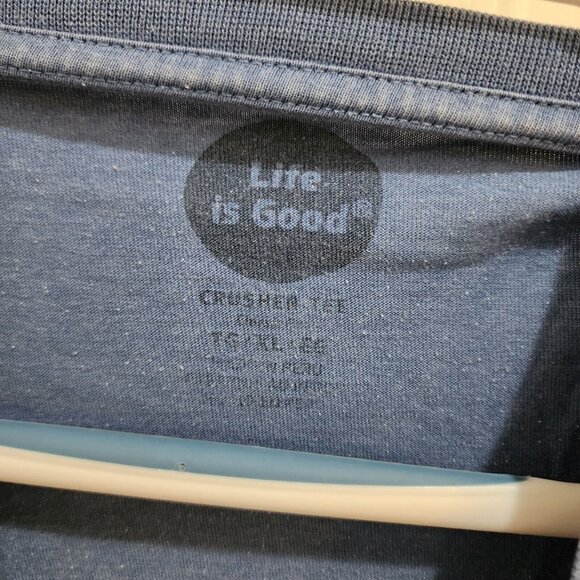 Lot of x2 Life is Good Crusher Tee Short Sleeve T Shirt Compass Size XL SEE PICS - Picture 4 of 16